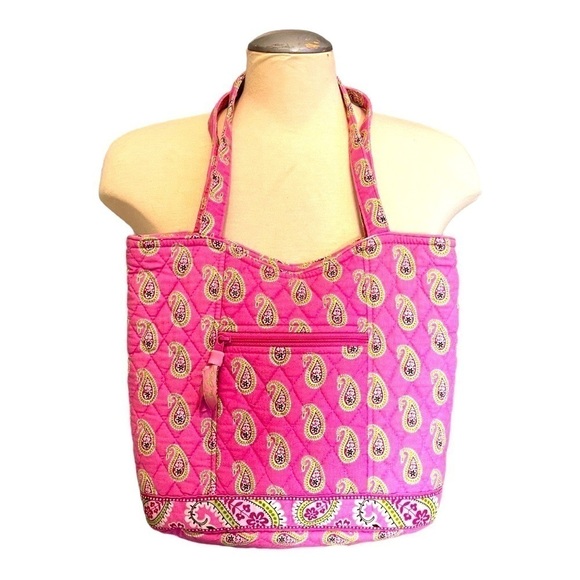 Vera Bradley Handbags - Vera Bradley Retired Pattern Small Tote/Purse in Bermuda Pink (2005)